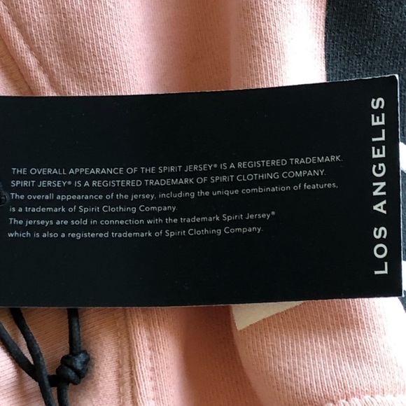 Spirit Jersey City Of Los Angeles Hoodie Sweatshirt Full Zip Pink Small - Picture 8 of 9